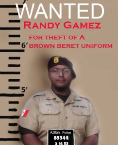 Randy Gamez says Tucker's a Jew who has no business being in the Chicano Moratorium because he's a Jew... and Luis Rodriguez denied that this was anti-semitic
