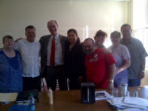 Brad Sherman with Same Page Coalition members 