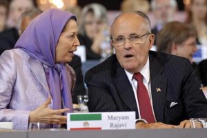 Rudy Giuliani with MEK leader Maryam Rajavi