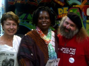Center: Cynthia McKinney; R: Jan B. Tucker
